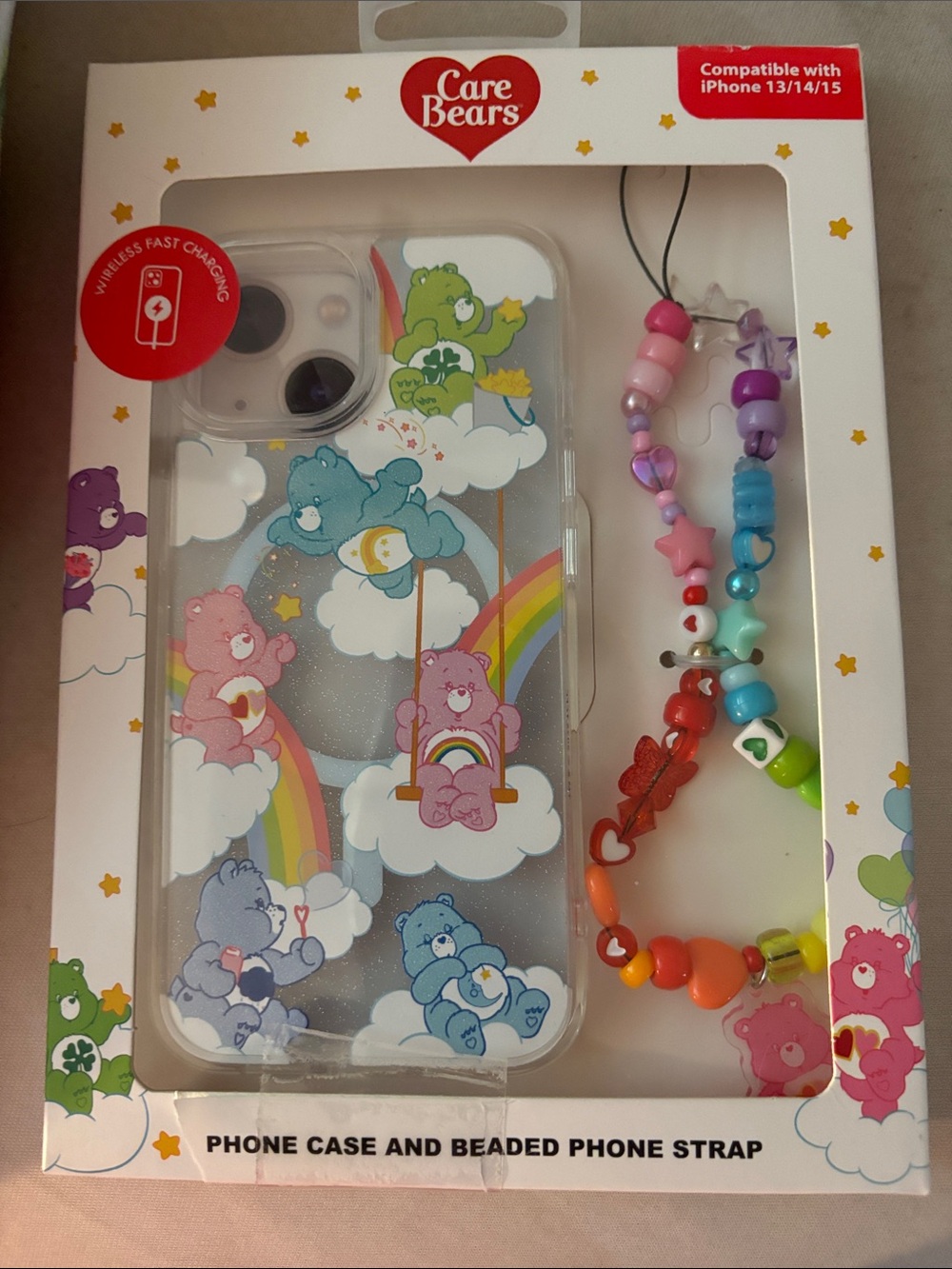 Care Bears Themed Clear Phone Case - Multi-Color